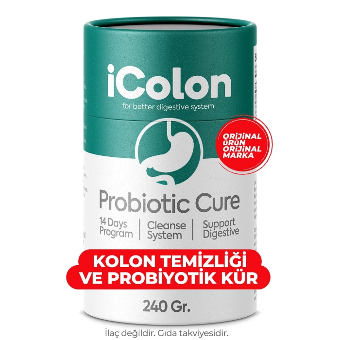 Grck Icolon Prebiyotik Bağırsak Kürü 240 Gr Probiotic Cure Efsn