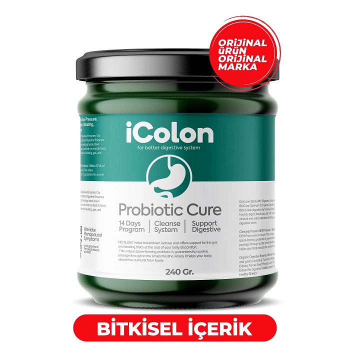 Grck Icolon Prebiyotik Bağırsak Kürü 240 Gr Probiotic Cure Efsn