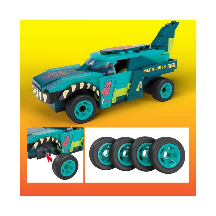 Grck Hdj95 Mega, Hot Wheels Wrex Monster Truck, 187 Parça, +5 Yaş Efsn