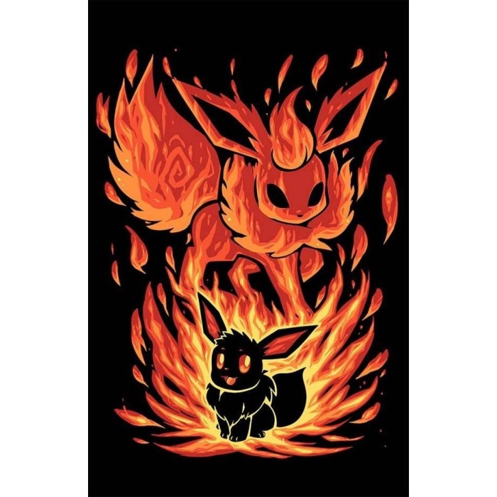 Eevee/Flareon Evrimi Hueforge Sanatı P_952856