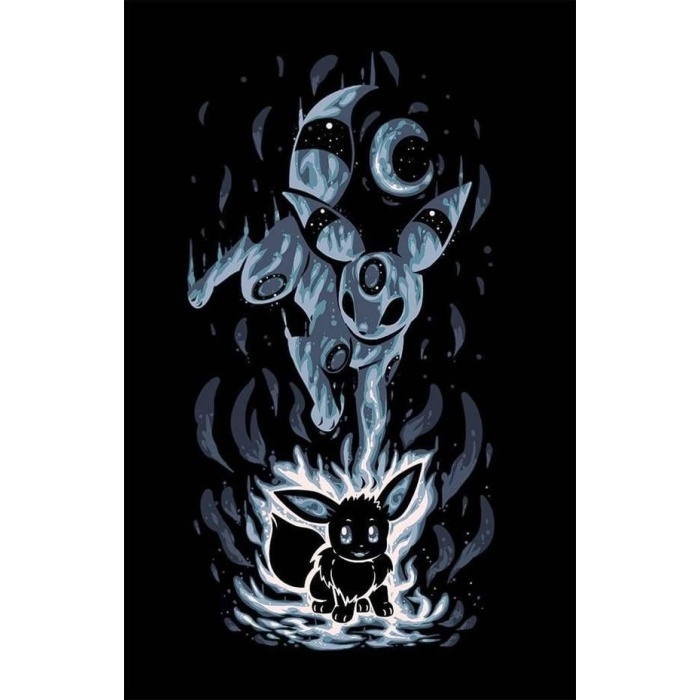 Eevee/Umbreon Evrimi Hueforge Sanatı P_952909