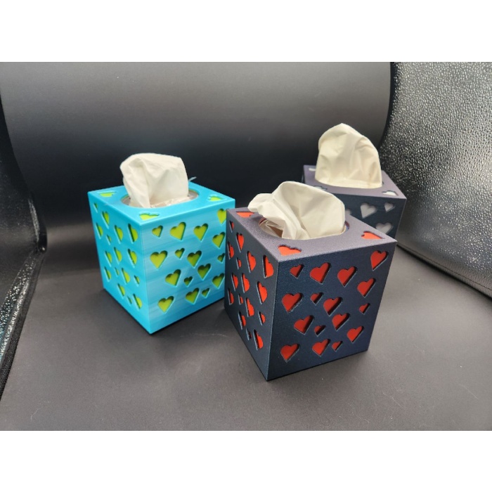 Sevgililer Günü Kalp Doku Kutusu Kapağı P723670