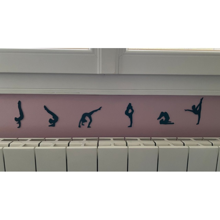 Eylemde Jimnastikçi Duvar Sanatı P624073