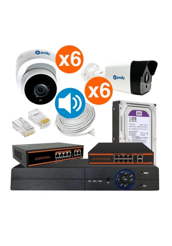 Prolly 12 Kameralı Set IP 4MP Sesli