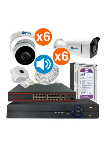Prolly 12 Kameralı Set IP 5MP Sesli