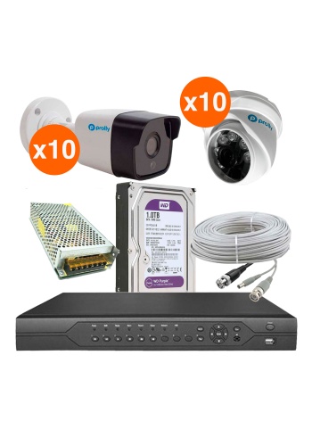 Prolly 20 Kameralı Set AHD 2MP Full HD