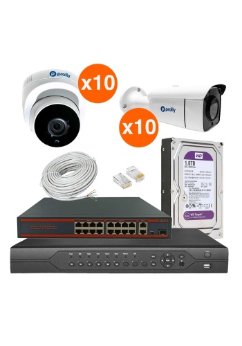 Prolly 20 Kameralı Set IP 3MP