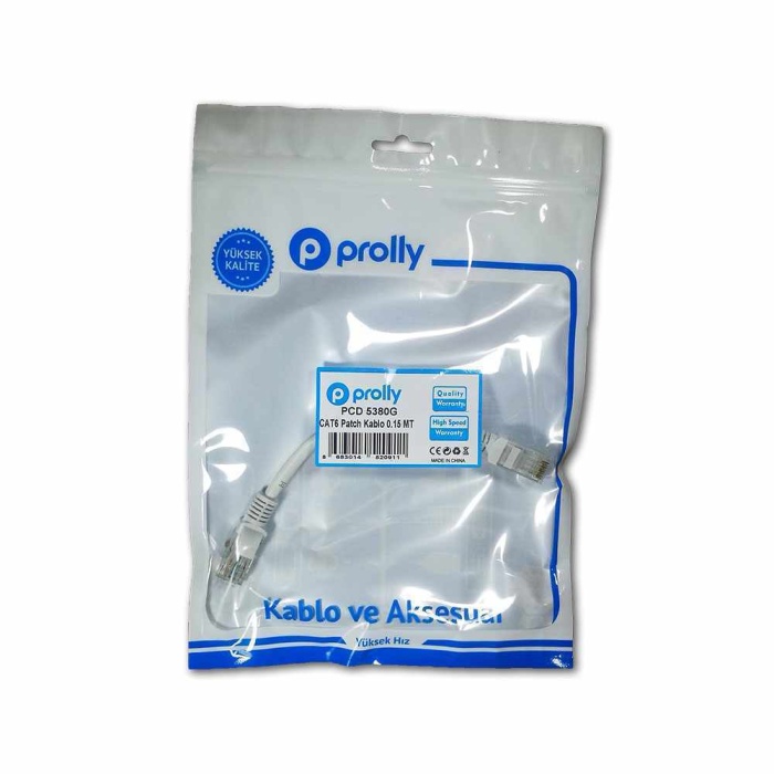 Prolly PCD 5380G CAT6 Patch Kablo 15 CM