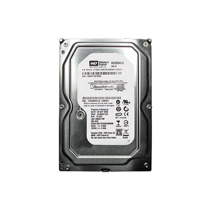 WD 2500AVJS 250GB HDD 3.5 Sata3