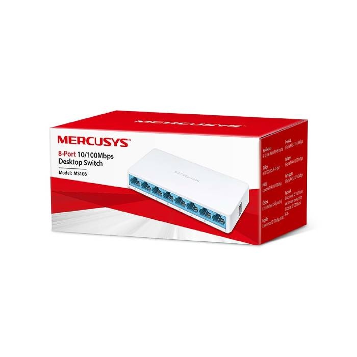 Mercusy MS108 8 Port Switch 10/100