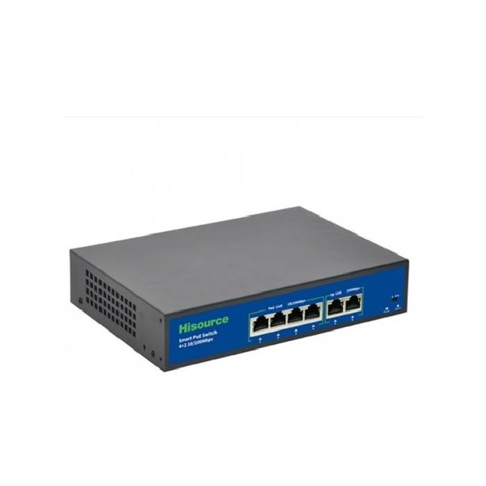 Hisource Hi-0420FBL-A 4 Port POE Switch 78W