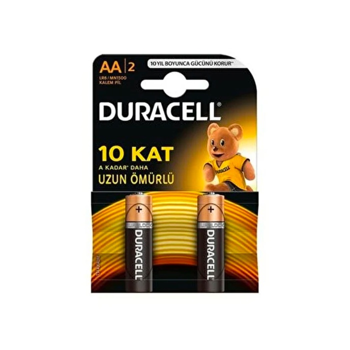 Duracell AA Alkaline Pil - 2 li Set