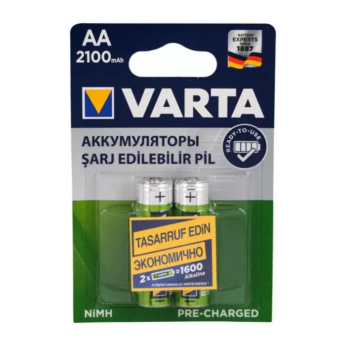 Varta 5706 AA NiMH Şarjlı Pil 2700ma - 2 li Set