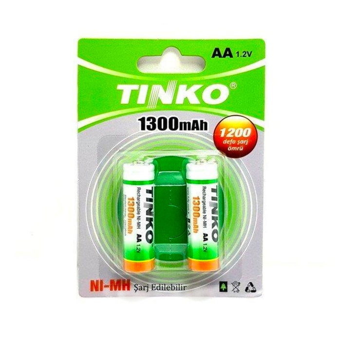 Tinko AA NI-MH 1300Mah Şarjlı Pil - 2 li Set