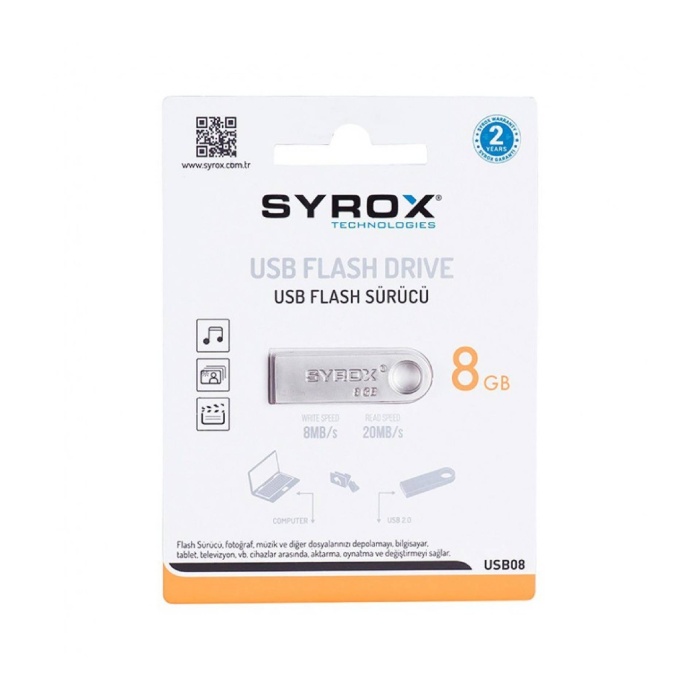 Syrox UM8 8GB Metal Flash Bellek