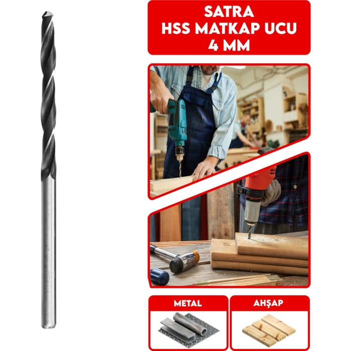 Satra-Hss Matkap Ucu 4,0mm