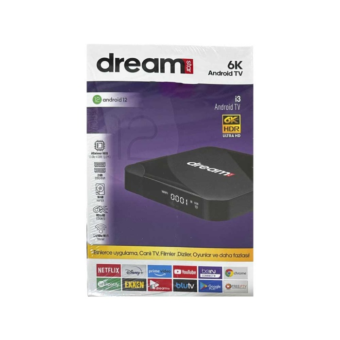 Dreamstar İ3 Android Tv Box 6K 2/16