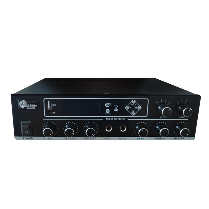 Alfon AA-8082 80W Anfi 2 Kanal Trafolu USB/SD/RC