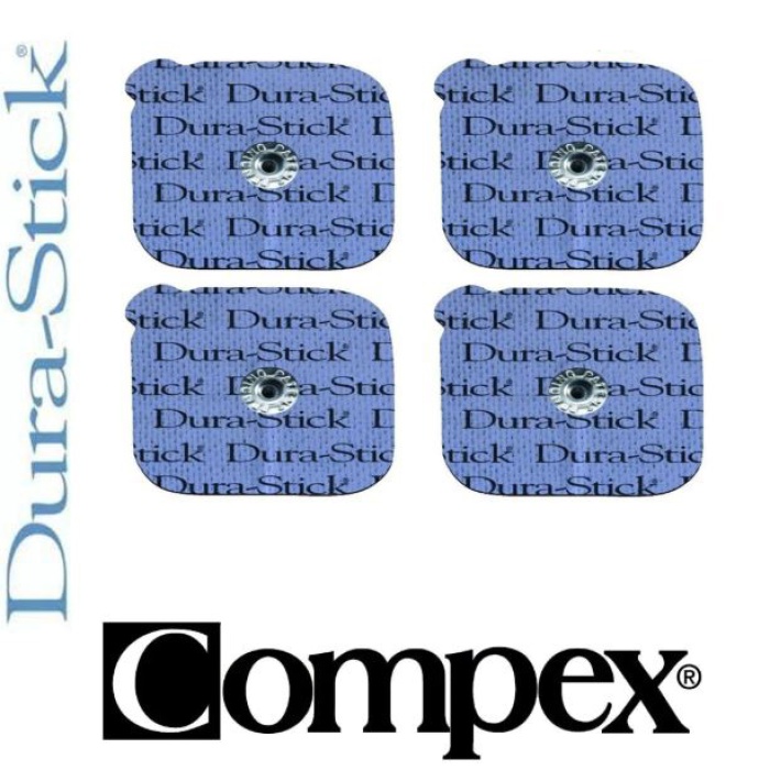 Compex Dura-Stick 5x5 Çıtçıtlı Tens Elektrodu, Tens Pedi