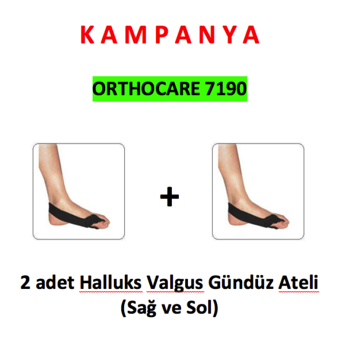 Hallux Valgus Gündüz Ateli (2 Adet), ORTHOCARE 7190