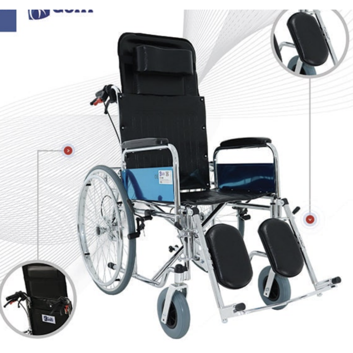 GOLFİ G124E Multi-fonksiyonel Tekerlekli Sandalye