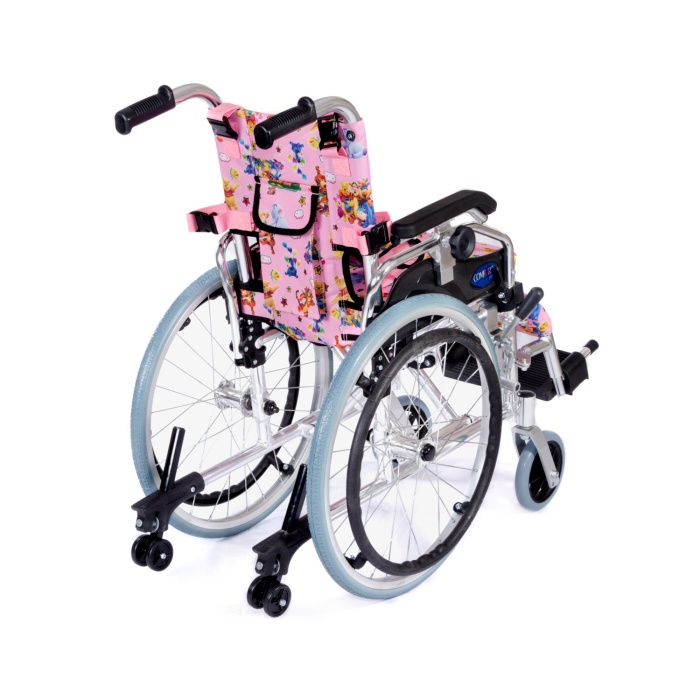 COMFORT PLUS KY980LQ-30 PEDİATRİK TEKERLEKLİ SANDALYE PEMBE-LACİVERT