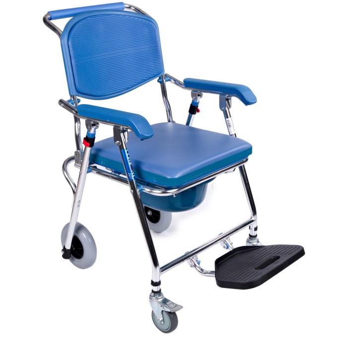 COMFORT PLUS DM-69 ALÜMİNYUM BANYO TUVALET ÖZELLİKLİ TEKERLEKLİ SANDALYE