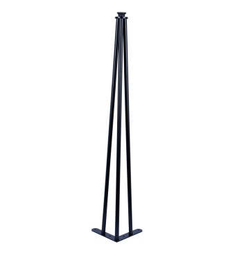 4 Adet Çeşme Metal Ahşap ve Kütük Masa Ayağı 72 cm