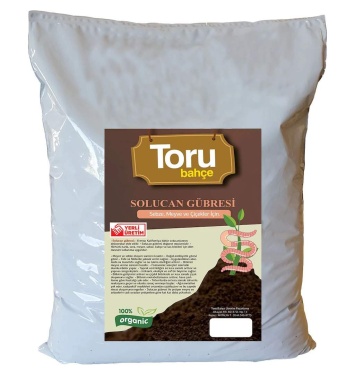 Toru Bahçe Toprak Düzenleyici Solucan Gübresi 50 lt