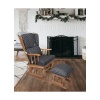 Grande Home Doğal Ahşap İskelet Sallanan Sandalye / Koltuk