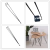 Grande Home Perge 3 lü Metal Firkete Ahşap ve Kütük Sehpa Ayağı 46 cm