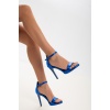 Kadın Gece Ayakkabısı Neon Mavi