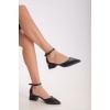 Kadın 3 cm Topuklu Günlük Yazlık Ayakkabı Siyah