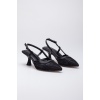 Kadın 5 cm Fileli Günlük Yazlık Ayakkabı Siyah