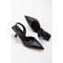 Kadın 5 cm Özel Topuklu Sivri Ayakkabı  Nişantaşı Siyah