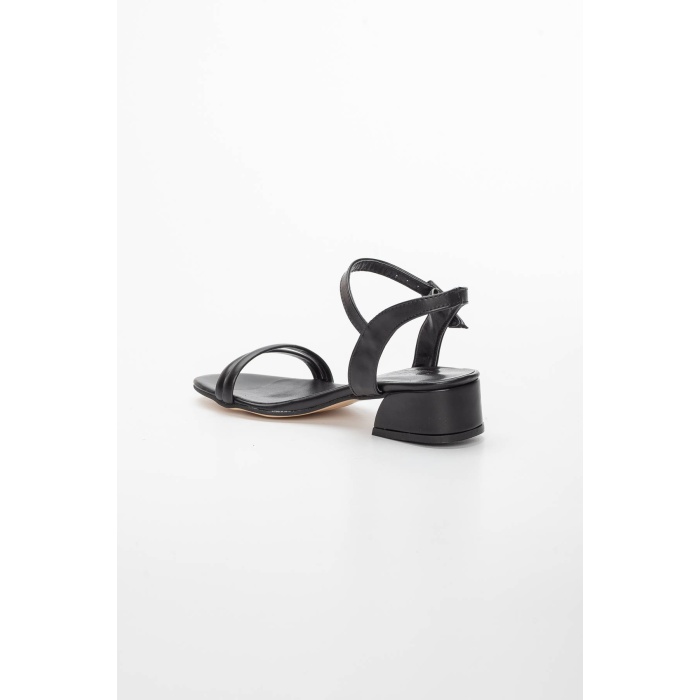 Kadın Kısa Topuklu Yazlık Ayakkabı Siyah