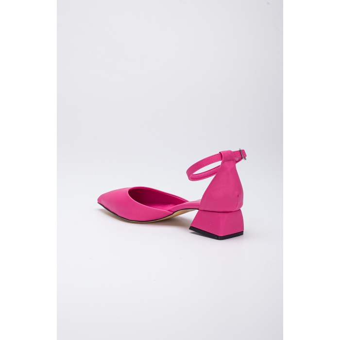 Kadın 3 cm Topuklu Günlük Yazlık Ayakkabı Fuşya