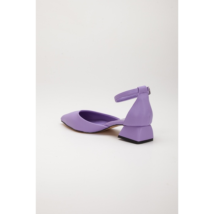 Kadın 3 cm Topuklu Günlük Yazlık Ayakkabı lila