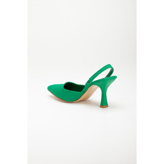 Yeşil  Kadın Klasik Topuklu Ayakkabı