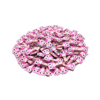 Ahşap Mini Mandal Baykuşlu Pembe 3.5 cm 100lü GMS-3017