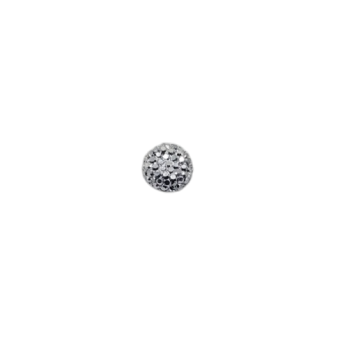 Polyester Yuvarlak Gümüş Süs 8mm 100lü GMS-3231