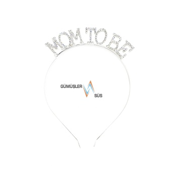 Mom To Be Metal Taşlı Taç Gümüş GMS-3532B