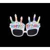 Happy Birthday Parti Gözlüğü Mumlu Beyaz GMS-4004 A