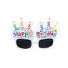 Happy Birthday Parti Gözlüğü Mumlu Beyaz GMS-4004 A