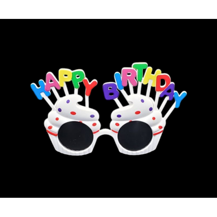 Happy Birthday Parti Gözlüğü Beyaz GMS-4000 C