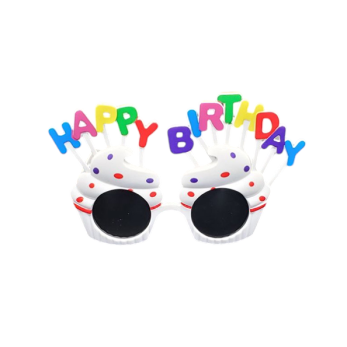 Happy Birthday Parti Gözlüğü Beyaz GMS-4000 C