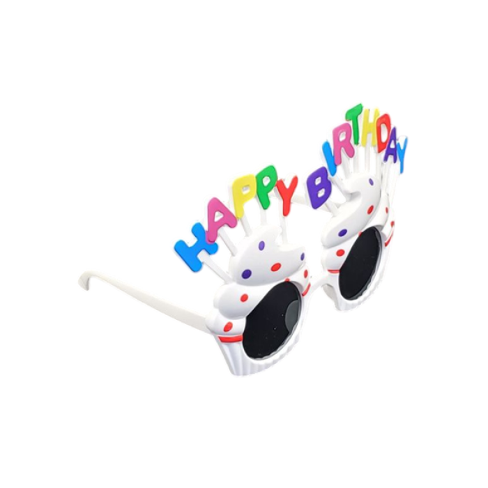 Happy Birthday Parti Gözlüğü Beyaz GMS-4000 C