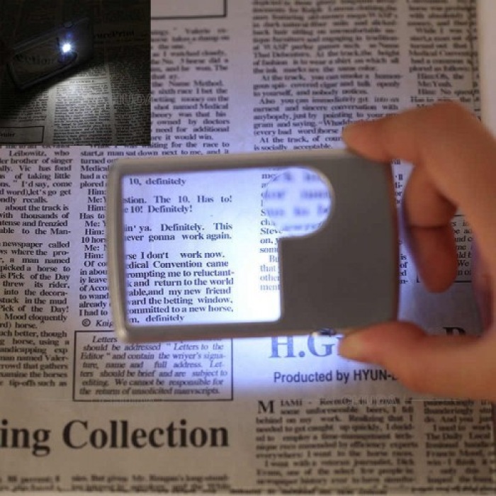 Nikula-x3.x6 Büyütmeli Deri  Kılıflı  Led Işıklı Cep Modelinde, Mücevher,okumada Kullanışlı Büyüteç