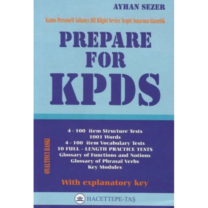 PREPARE FOR KPDS - AYHAN SEZER