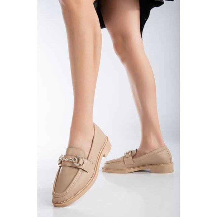 Hco Taşlı Kadın Loafer Babet